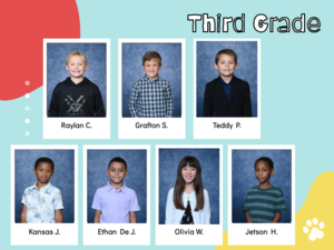 special award for 3rd grade students sportsmanship at Parkway