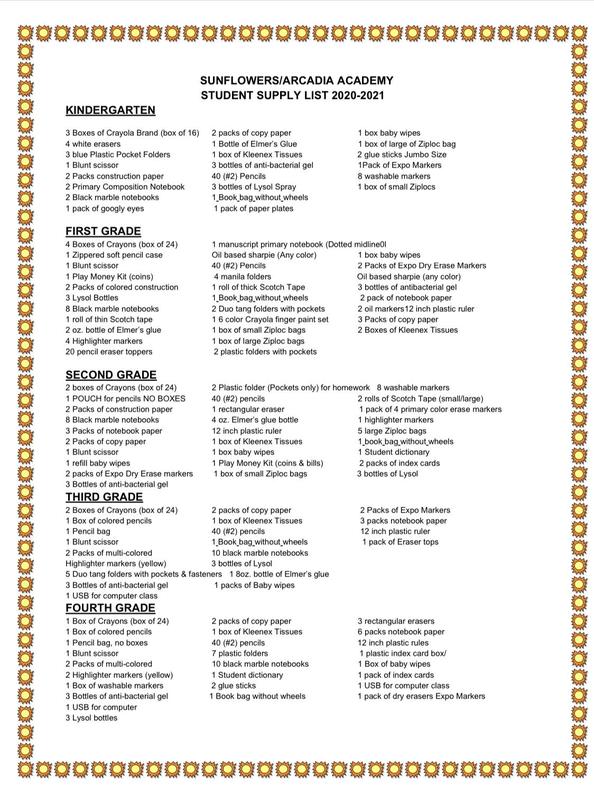 Supply List Featured Photo