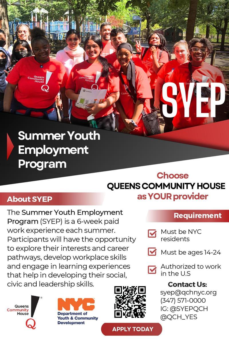 Summer Youth Employment Program SYEP 2024 Newtown High School