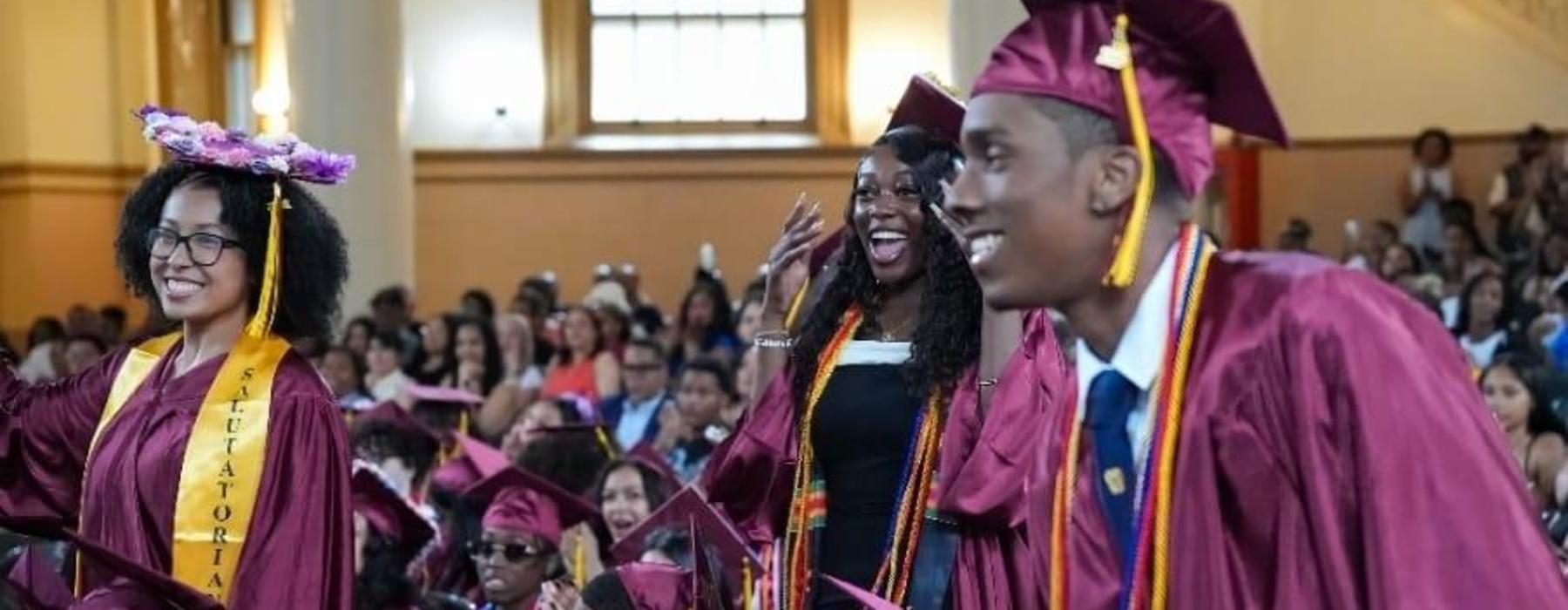 Student's at graduation.