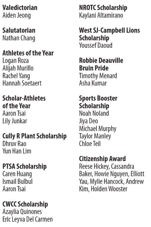 general award recipients