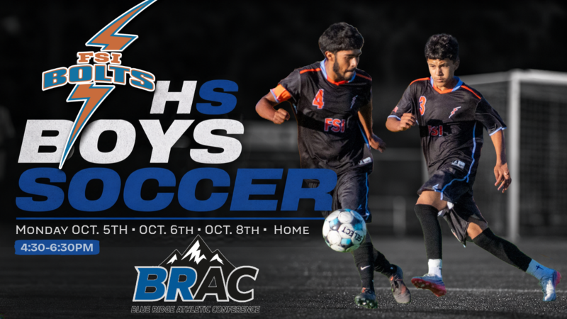 Boys Soccer BRAC Tournament Flyer
