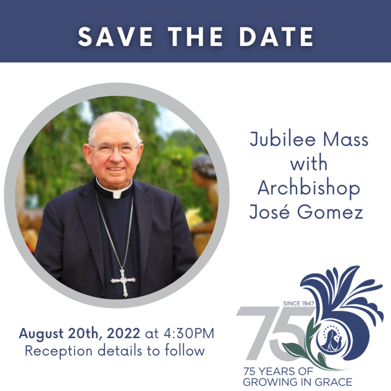 Jubilee Mass with Archbishop Gomez Featured Photo