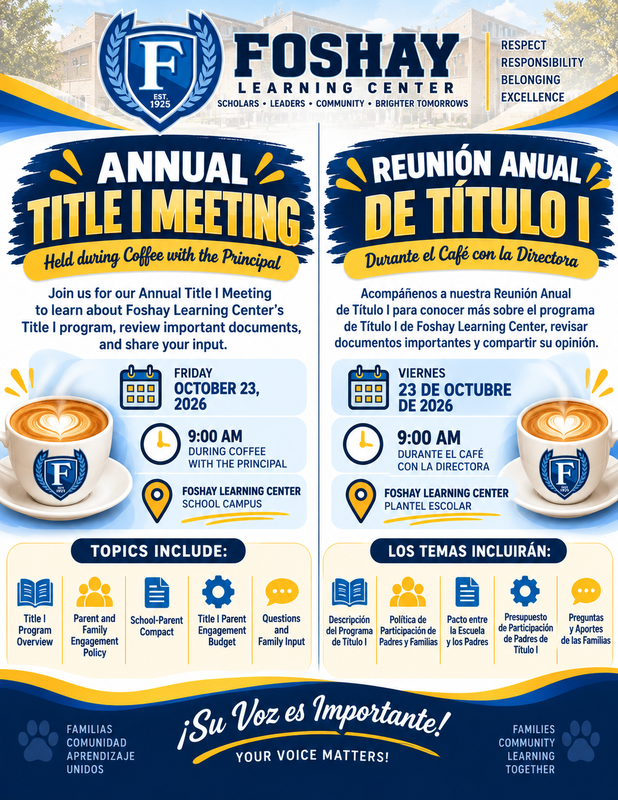 Annual Title I Meeting Featured Photo