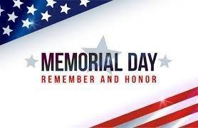 NO SCHOOL Memorial Day Monday 5/27/2019 Featured Photo