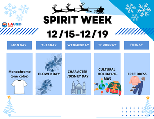 Spirit Week Flyer