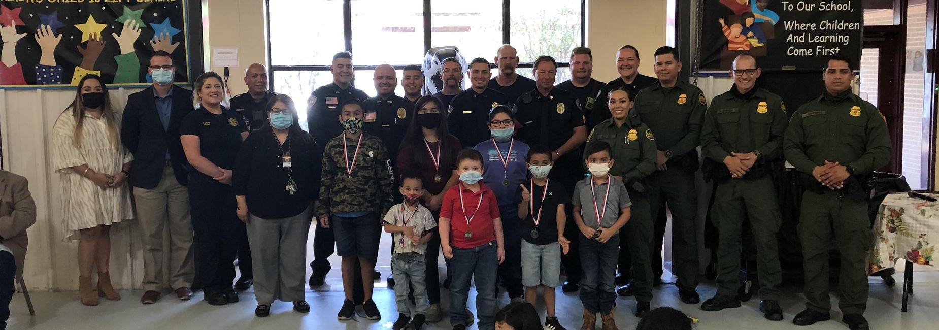 Today was a great day to recognize our October Students of the Month. These are students who exemplify excellence in the classroom. Thank you to our partners (City of Encinal, Encinal PD, Encinal FD, and representatives from Border Patrol and the office of Henry Cuellar) for ensuring that KidsComeFirst.