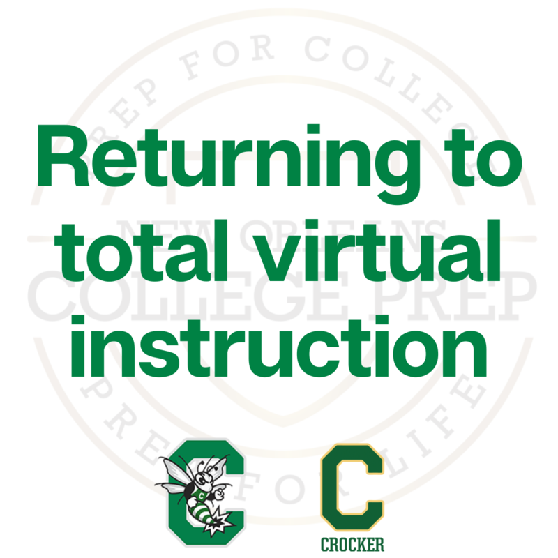 Virtual Instruction Update: Crocker College Prep and Walter L. Cohen College Prep Featured Photo