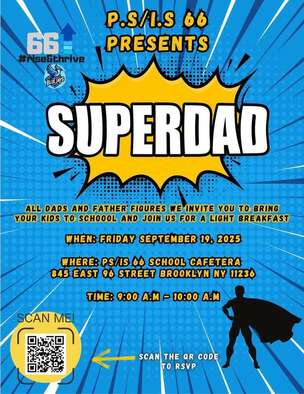 Father Figures Flyer with Date 9/19 and Time 9am-10am at 845 East 95th St cafeteria