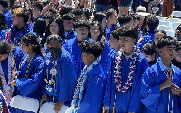 students graduating