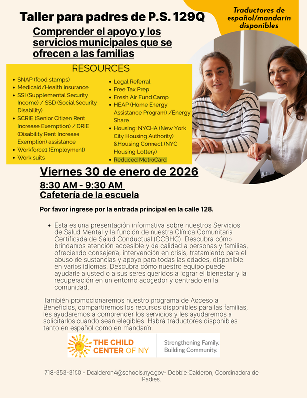 Parent workshop spanish