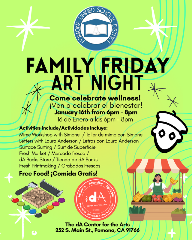 Family Art Night at the dA Center 1.16.26