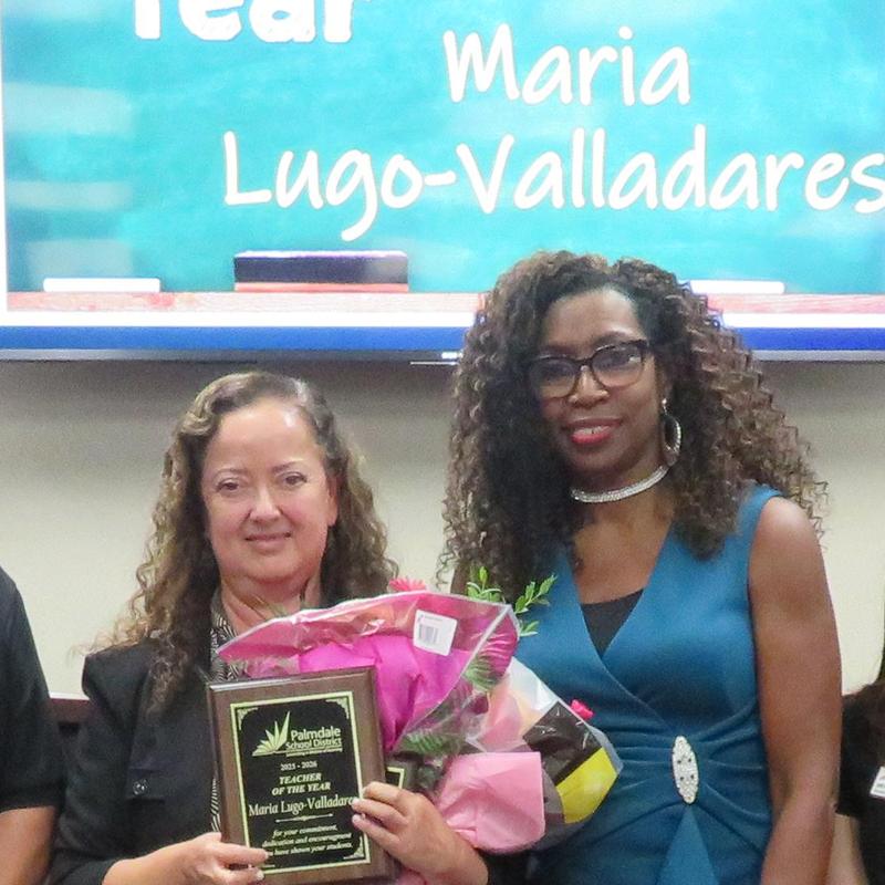 Congratulations Maria Lugo-Valladares PSD Teacher of the Year 2025-26