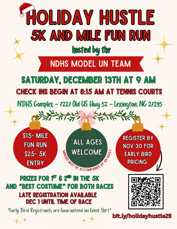 Holiday Hustle 5k and Fun Run 12/13 Featured Photo