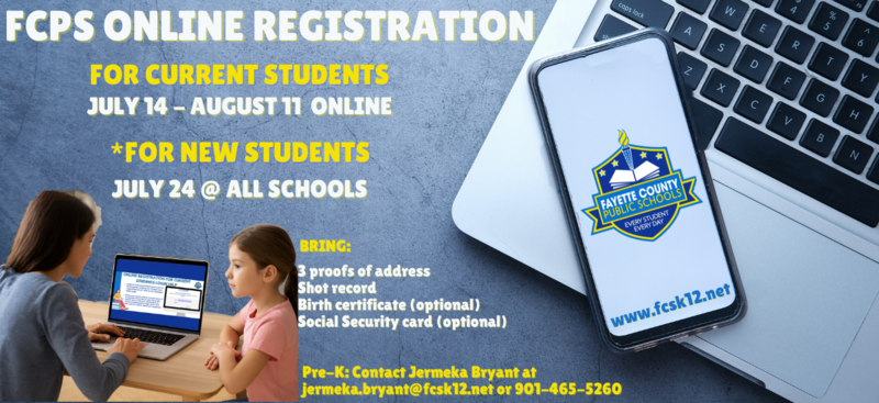 Online Registration for Returning FCPS Students in Grades 1-12 is OPEN!