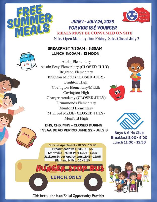 2026 Summer Meals Flyer