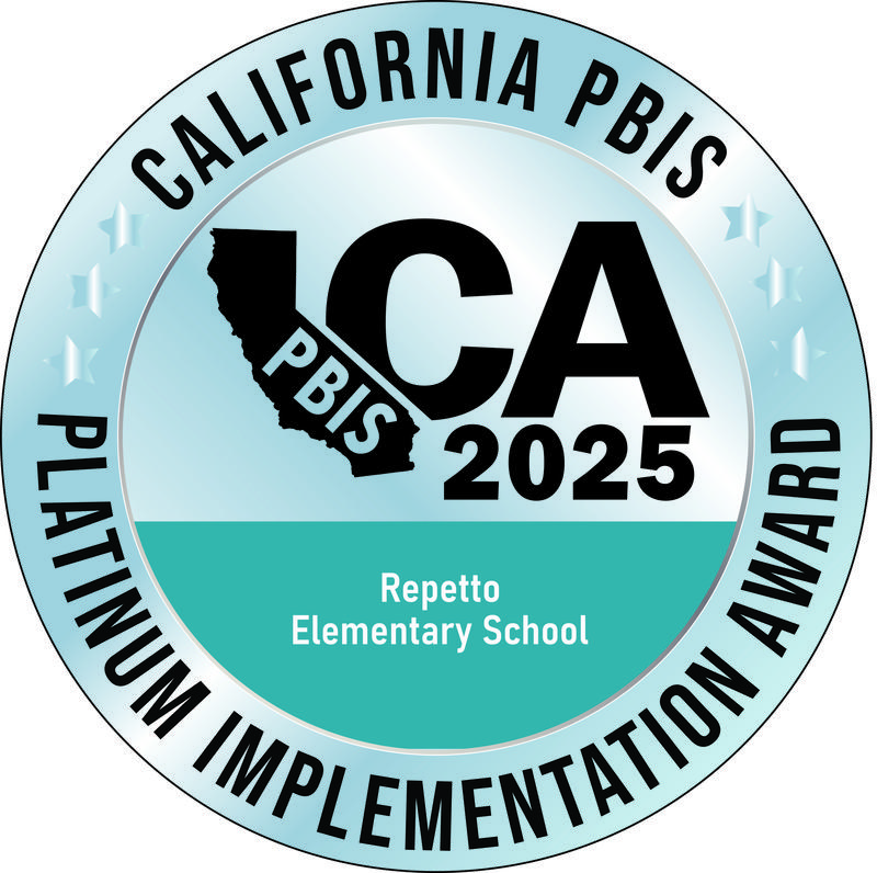 Repetto recognized for PBIS Platinum 2025