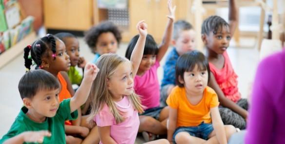 Diverse image of preschool students