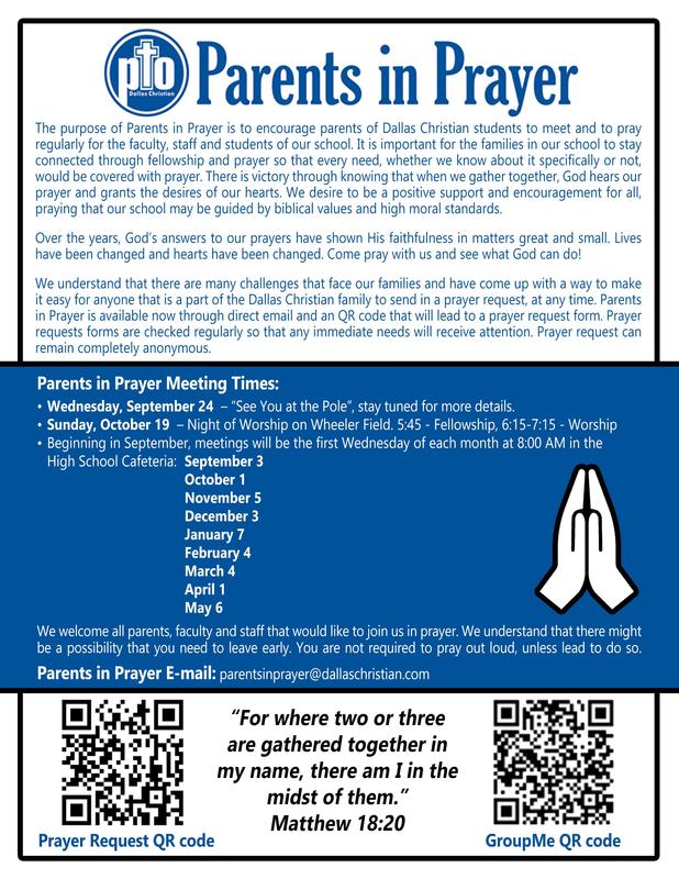 PTO Parents in Prayer - Wednesday, Sept. 3 Featured Photo