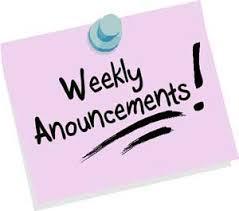 Weekly Announcements
