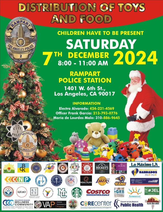 Distribution of Toys and Food | Lockwood Avenue Elementary