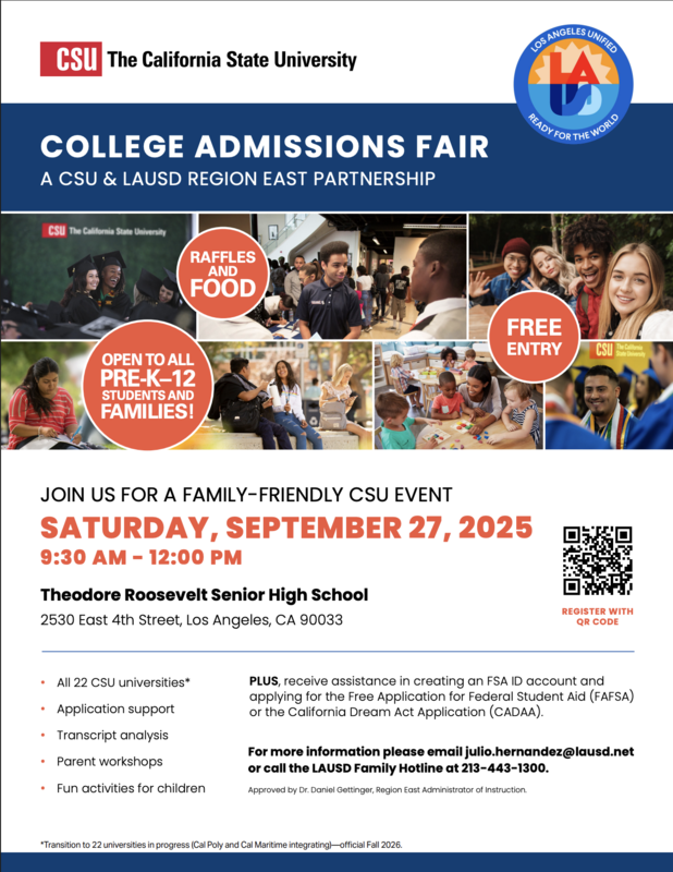 SSJ Parents and Families Check Out this EXCITING event! Padres y familias de SSJ ¡Vean este EMOCIONANTE evento!