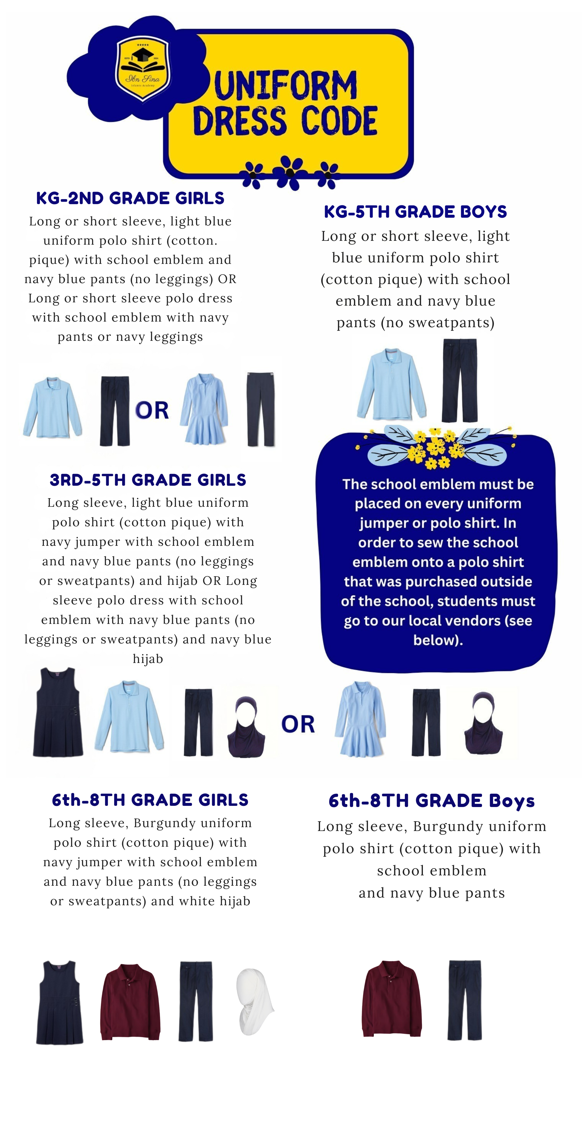 Uniforms  Student Life  Ibn Sina Islamic Academy