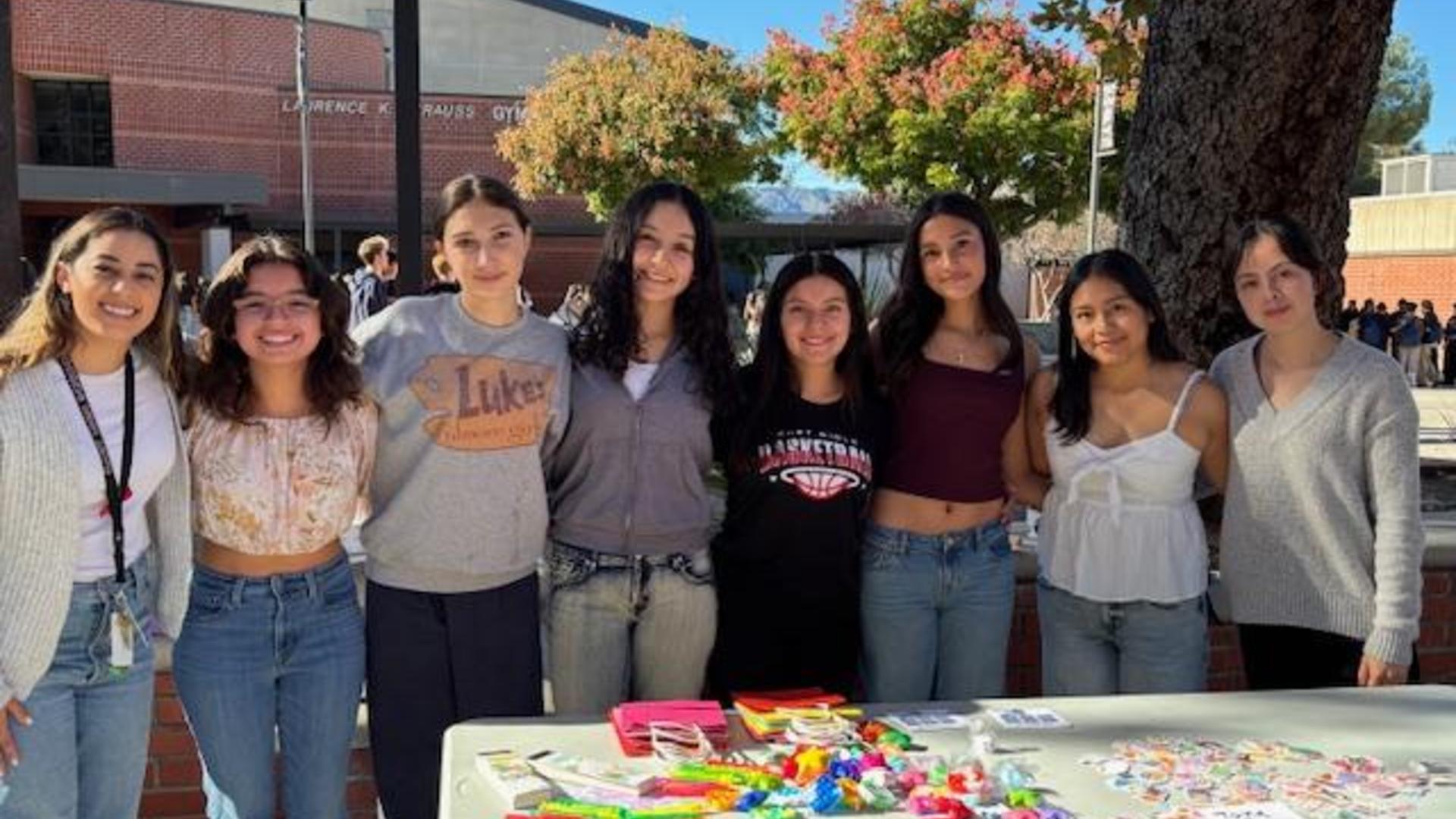 The Bring Change 2 Mind Club organized a schoolwide activity where students created their own stress-relief kits to ease stress leading up to finals. Students could select journals, stress balls, motivational stickers and bubbles for breathing exercises. Kits also included study tips and ways to maintain self care during winter break.