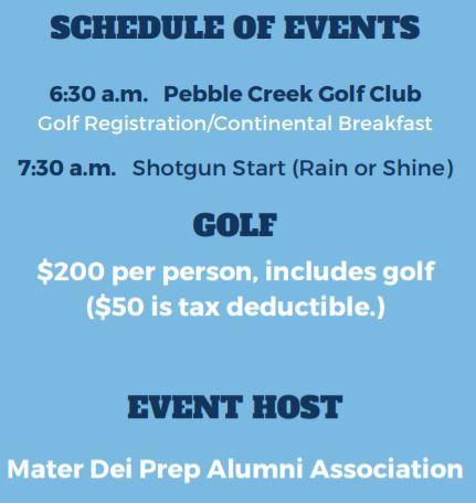 schedule of events
