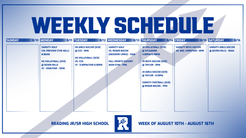 Weekly Schedule