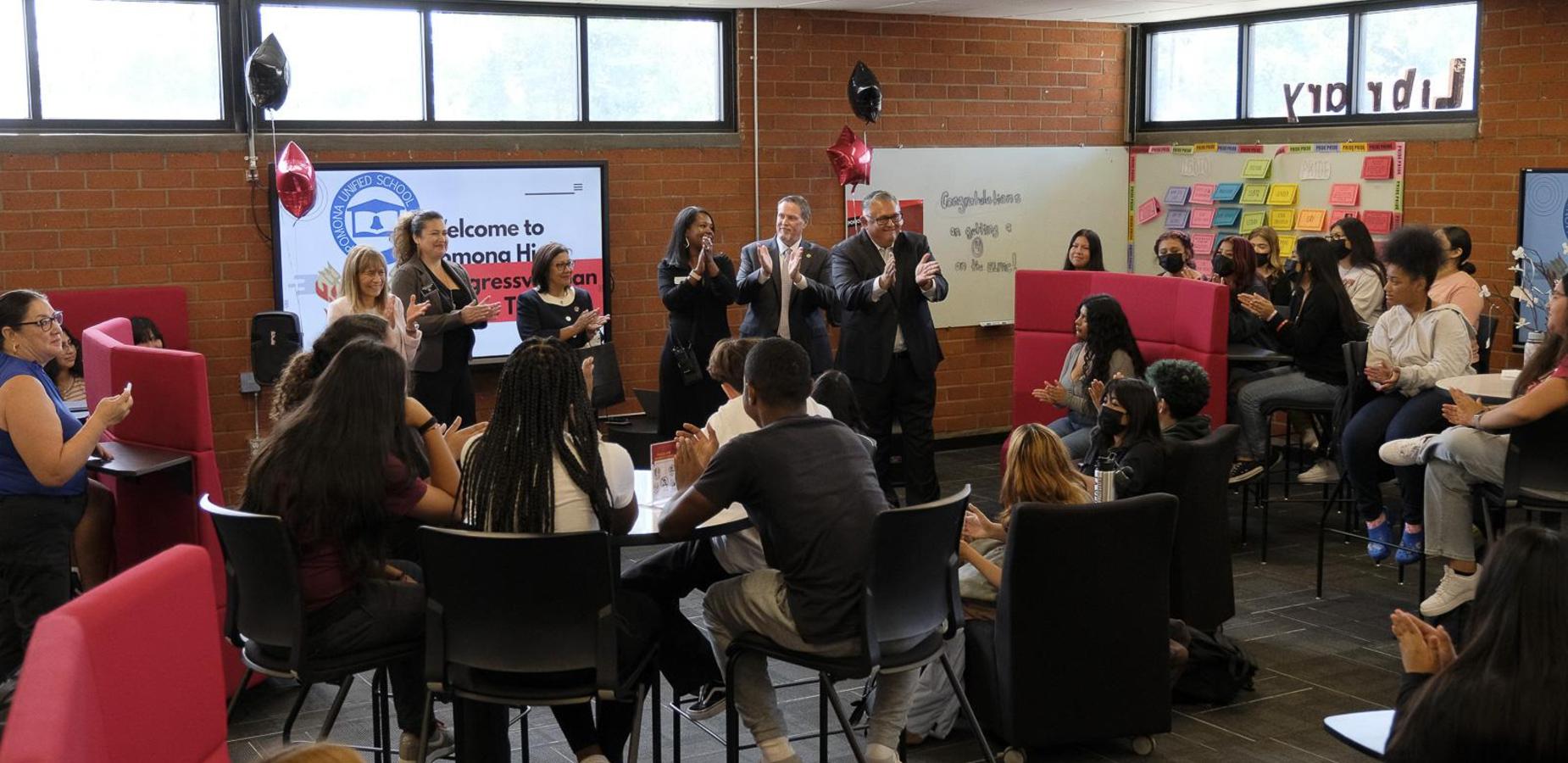 Thank you Congresswoman Norma Torres for visiting Pomona High School! #proud2bepusd #buildingourfuturetogether