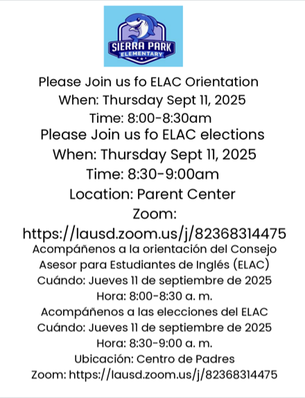 ELAC Mtg flyer