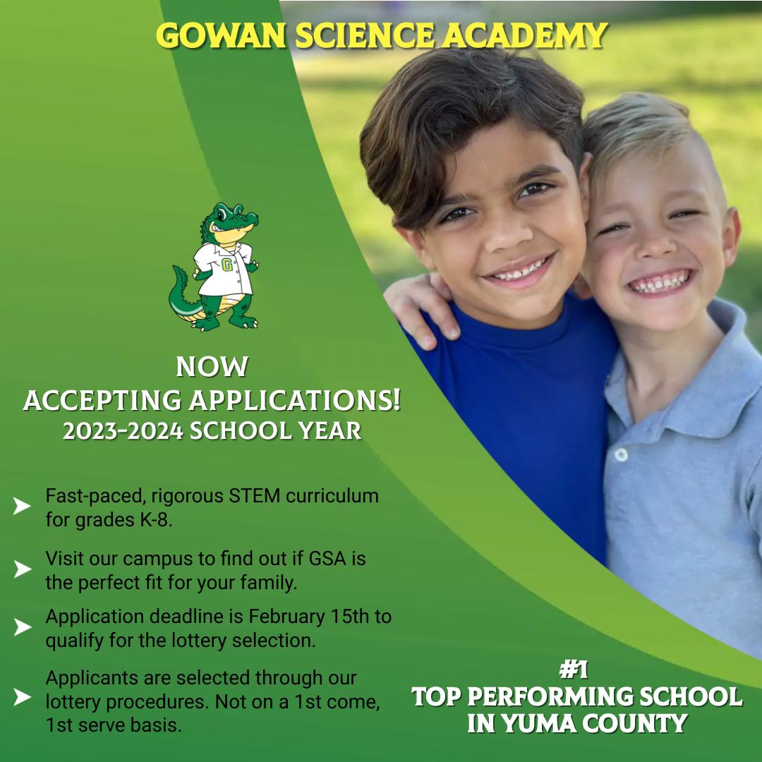 GSA Admissions Process Gowan Science Academy