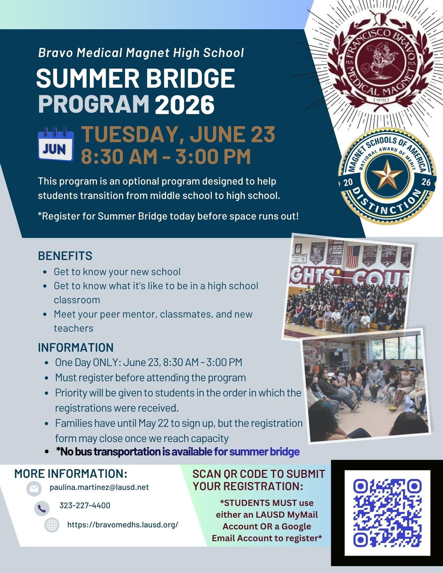 Bravo Summer Bridge 2026