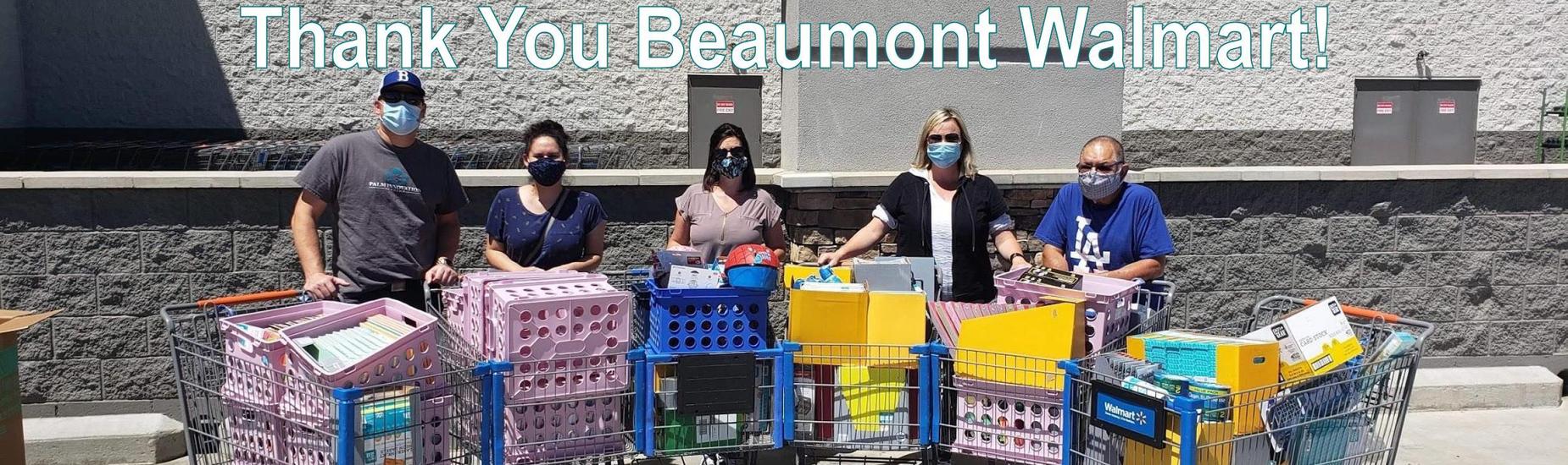 Thank you Beaumont Walmart!