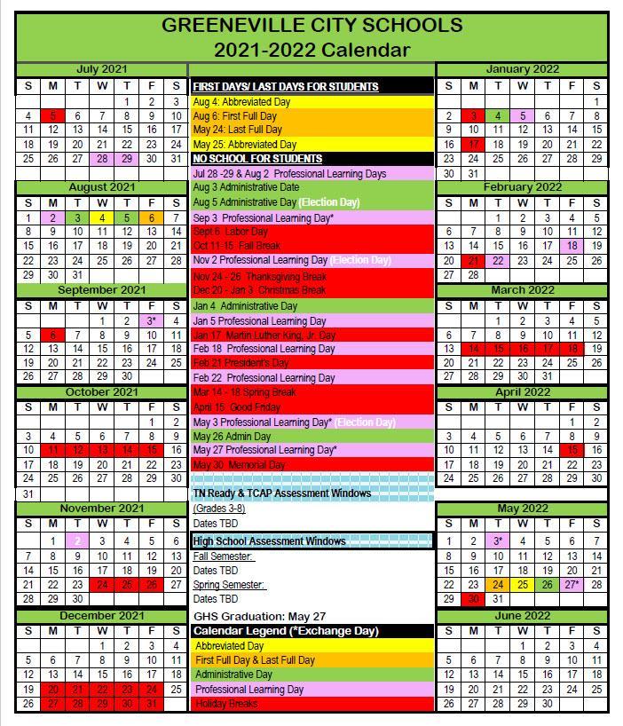 Greene County Schools Calendar - prntbl.concejomunicipaldechinu.gov.co