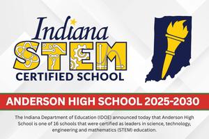 Anderson High School earns STEM certification from IDOE