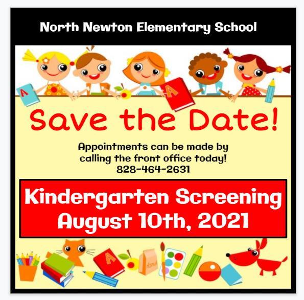 Kindergarten Screening Save the Date Flyer