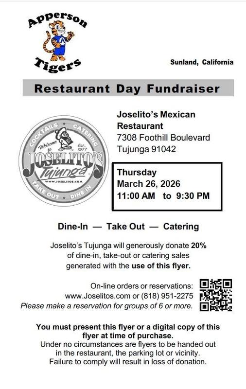 Support Apperson’s PTA, eat at Joselito’s on March 26th.