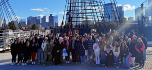 Students and chaperones from Mayfield Independent's Enrichment Trip to Boston, Mass, visited the USS Constitution.