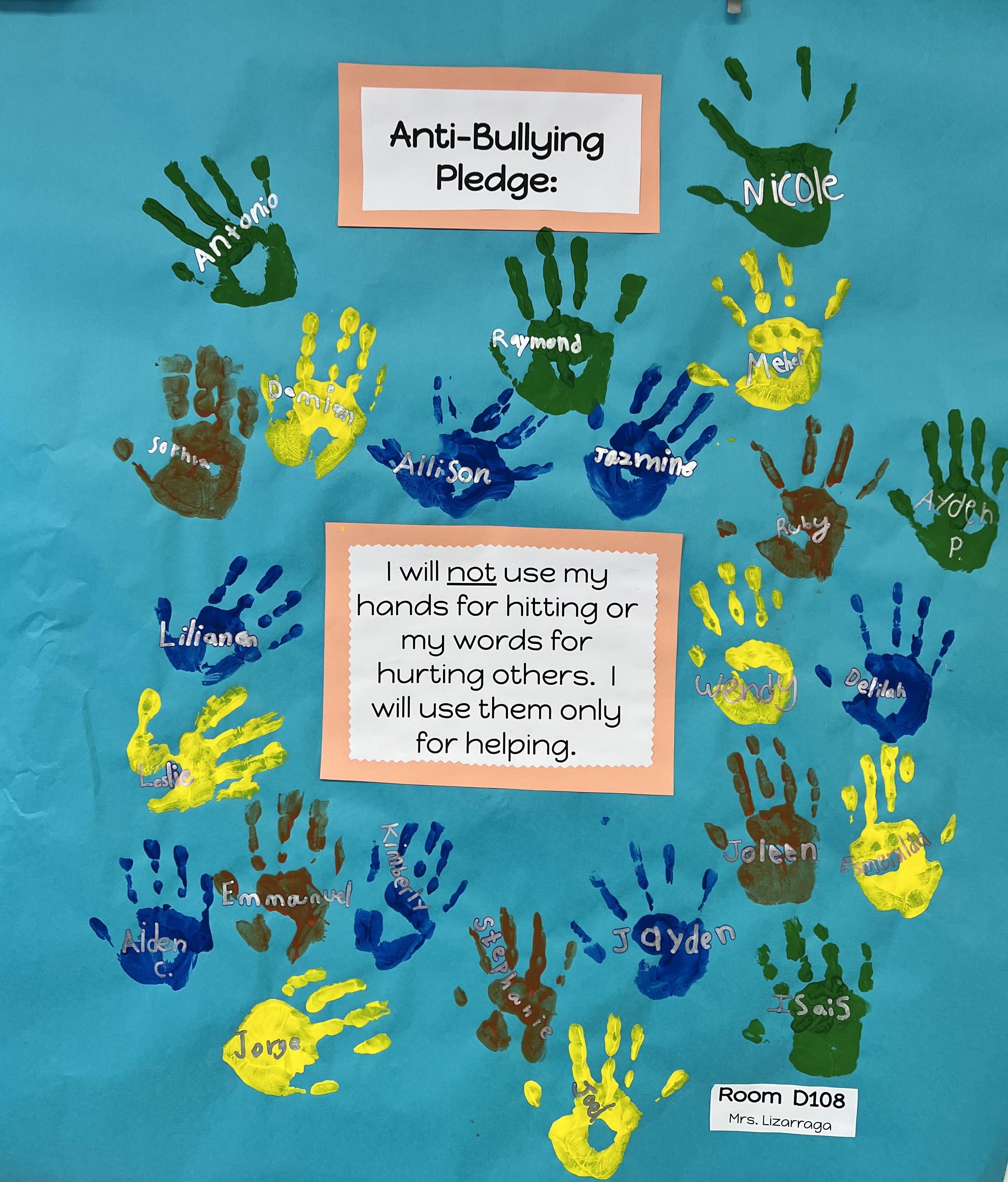 WGE Student Anti Bullying Posters Our School Winter Gardens 