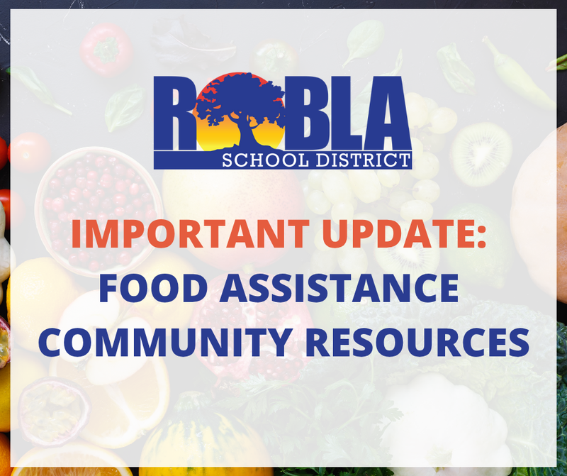 Meals at School All students will continue to receive free breakfast and lunch at school. Supper will also be provided for those enrolled in an after-school program. For menus and more details, please visit our Nutrition Services webpage.   Weekly Food Distributions Two weekly food distributions are available:  Robla Community Park Location: 625 Bell Ave, Sacramento  Time: Thursdays, 8:30 AM – 9:30 AM  Details: As part of the Health Education Council's "Walk with Friends" program, families can enjoy a community walk, meet new friends, and take home FREE fresh produce.  Manna Food Bank Location: 4840 Marysville Blvd, Sacramento  Times: Thursdays, 4 PM - 7 PM, and Fridays, 9:30 AM - 12 PM  Details: Any identification is encouraged. Families can attend only one food distribution per week. The