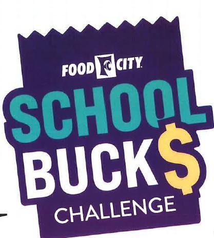 A graphic of the Food City School Bucks Challenge logo.