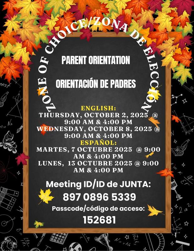 Zone of Choice Parent Orientation