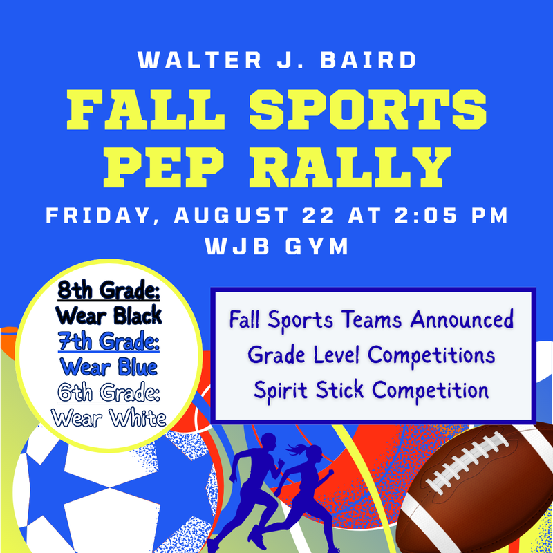 Fall Sports Pep Rally Poster