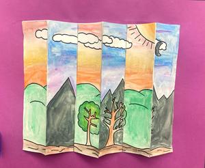 Elementary winning art piece for spring art show