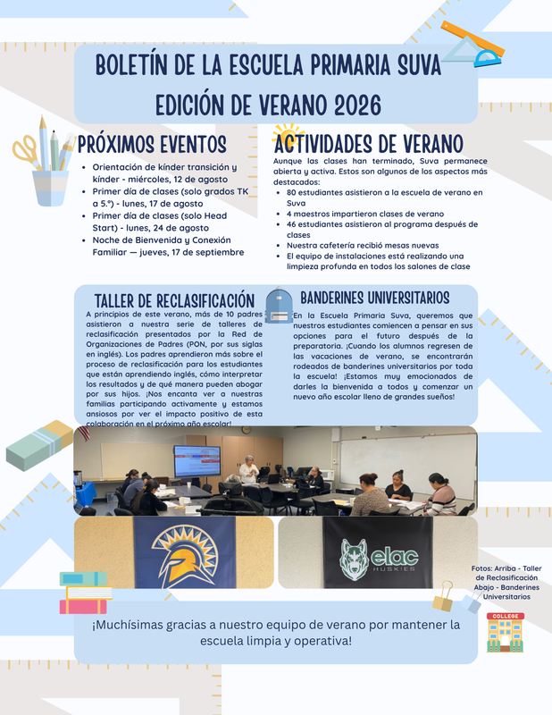 Newsletter - Spanish