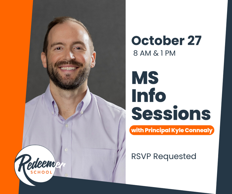 Redeemer Middle School Info Session - Oct 27, 2026