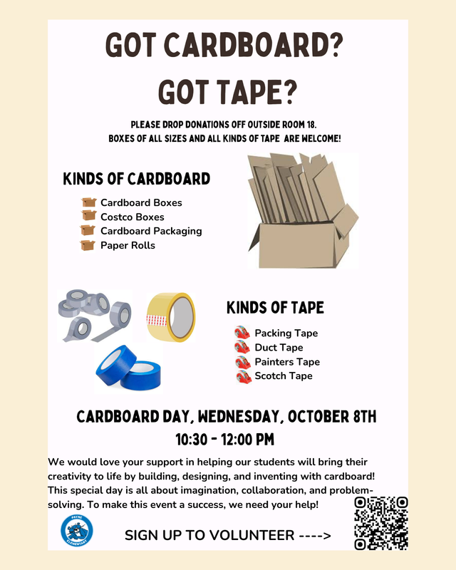Cardboard Day-October 8th