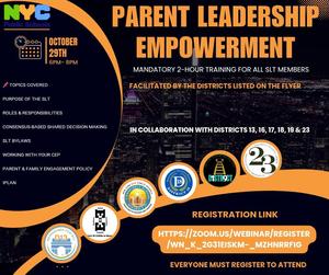 SLT Mandatory Training flyer.